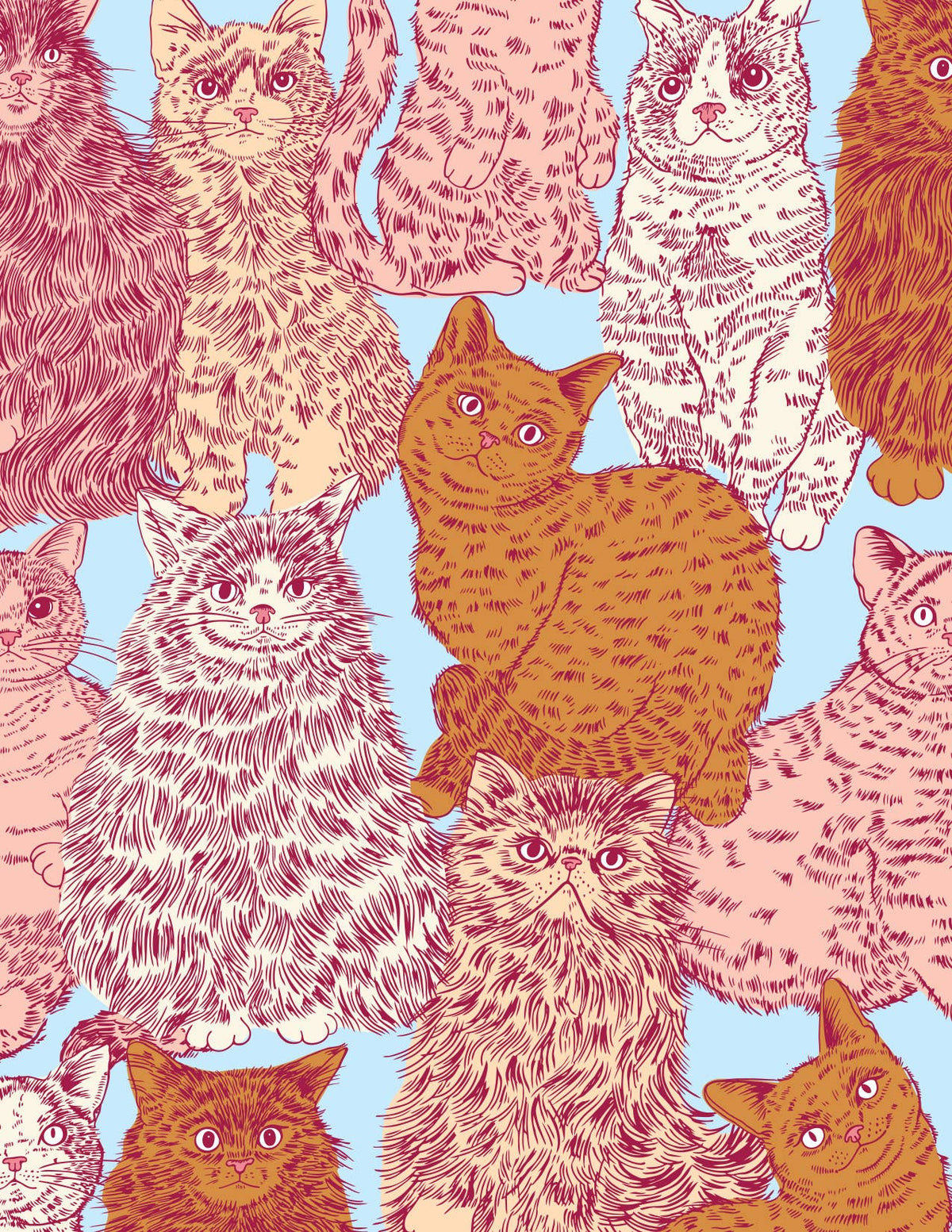 Large Meow Cats Gift Bag