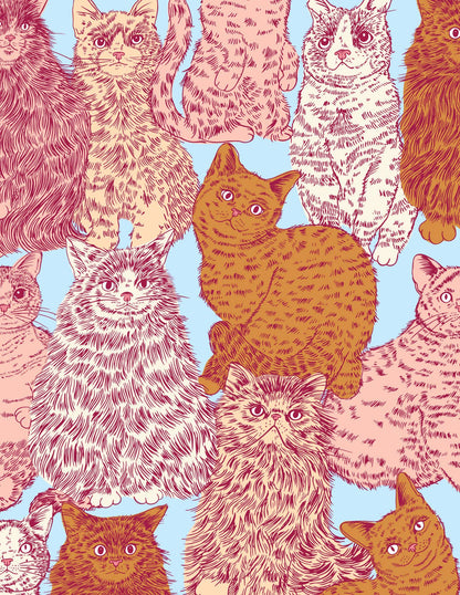 Large Meow Cats Gift Bag