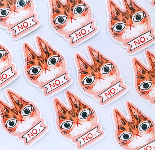 No Cat Sticker Heidiroo – Cool Cat Collective