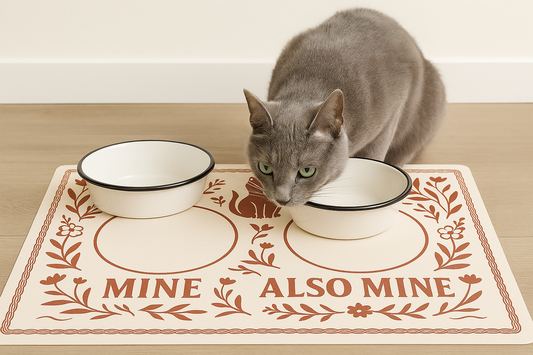 Smör & Sip Reversible Cat Placemat
