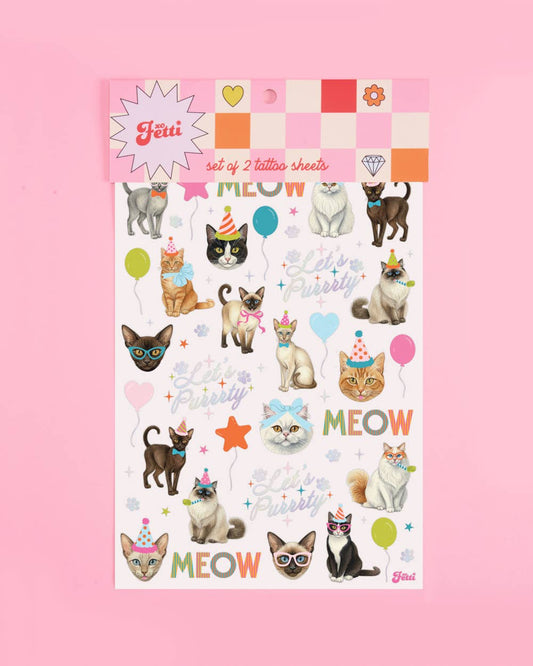 Cat Birthday Tattoos | kitty party, cat lover, meow