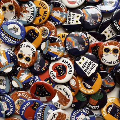 Feline Flair Buttons