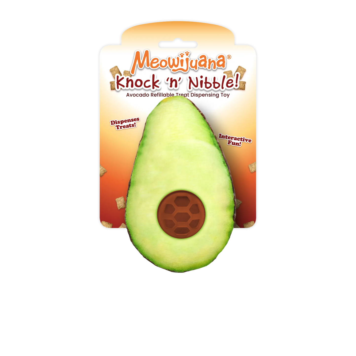 Avocado Refillable Treat Dispensing Cat Toy