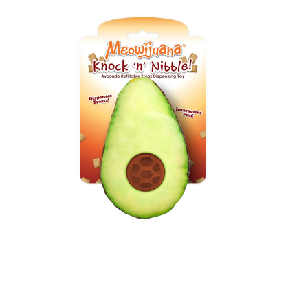 Avocado Refillable Treat Dispensing Cat Toy