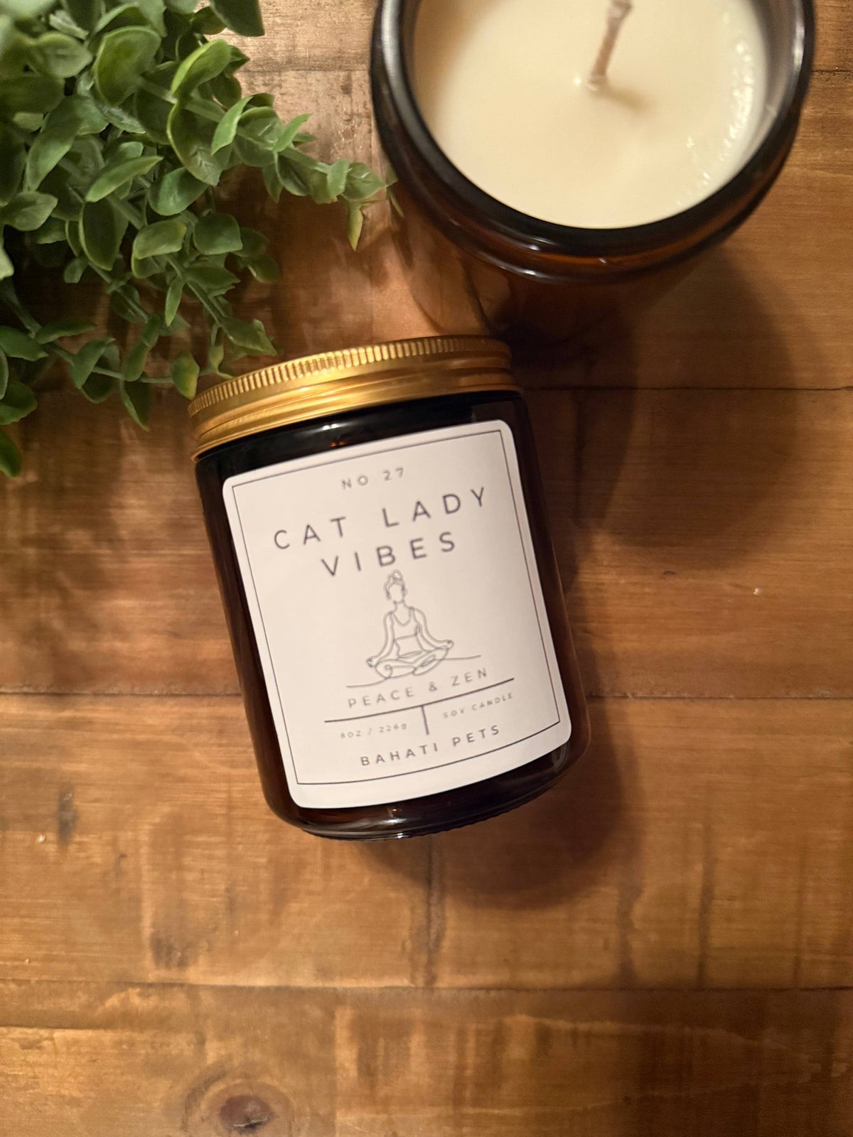 Cat Lady Vibes 8-ounce 100% Soy candle