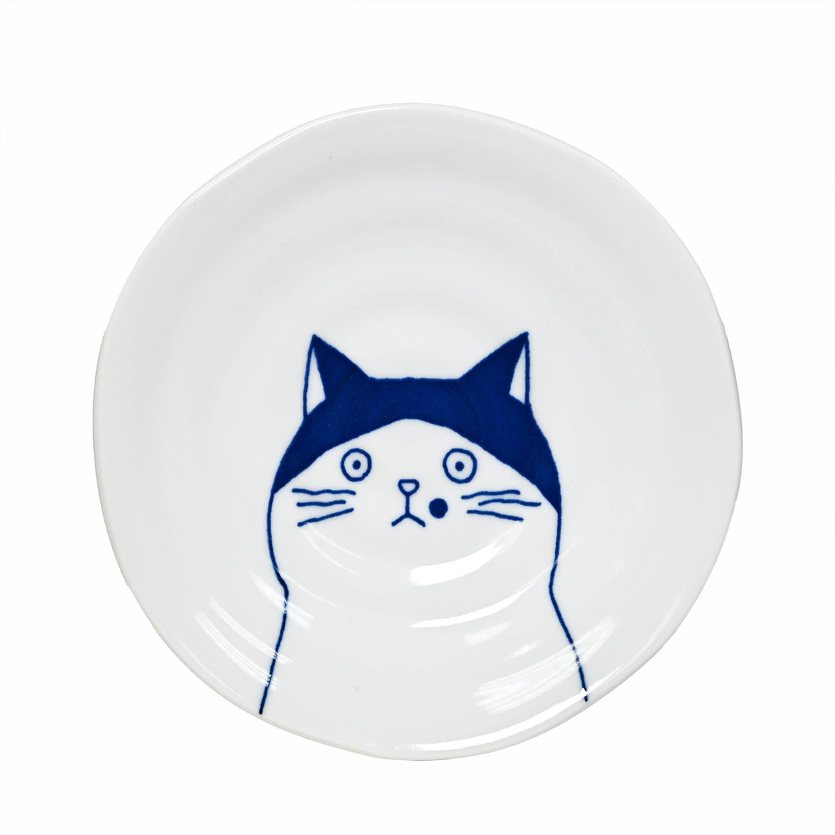 Shichita Japanese Ceramic Cat Plates