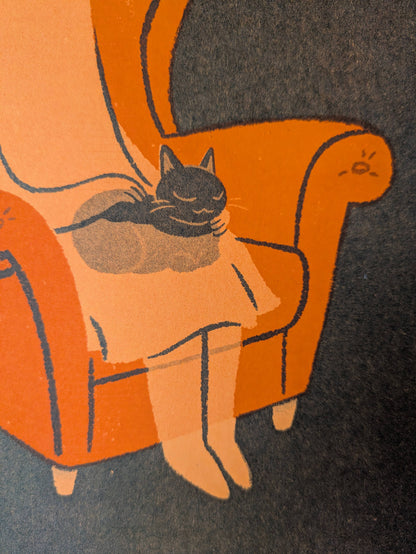 Haunted Homebodies Black on Orange