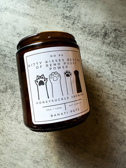Bahati Pets - Kitty Kisses Recue Of Reno Pussy Power 8 oz Soy Candle
