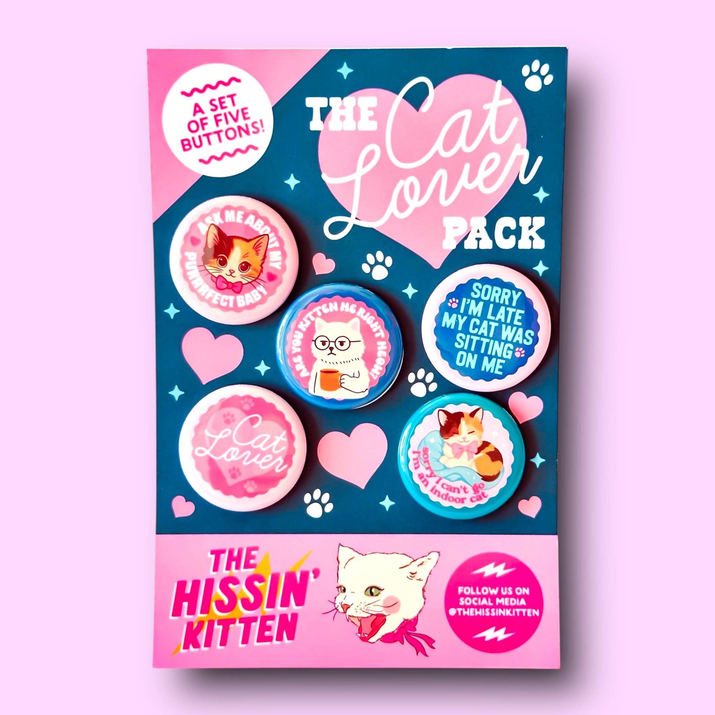 The Cat Lover Button Pack