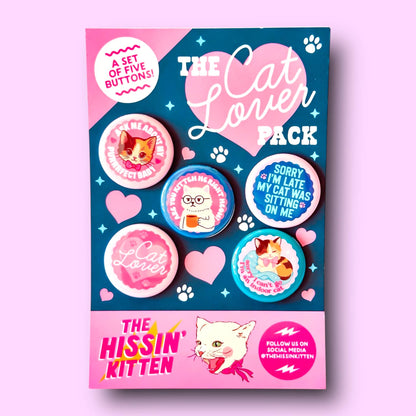 The Cat Lover Button Pack