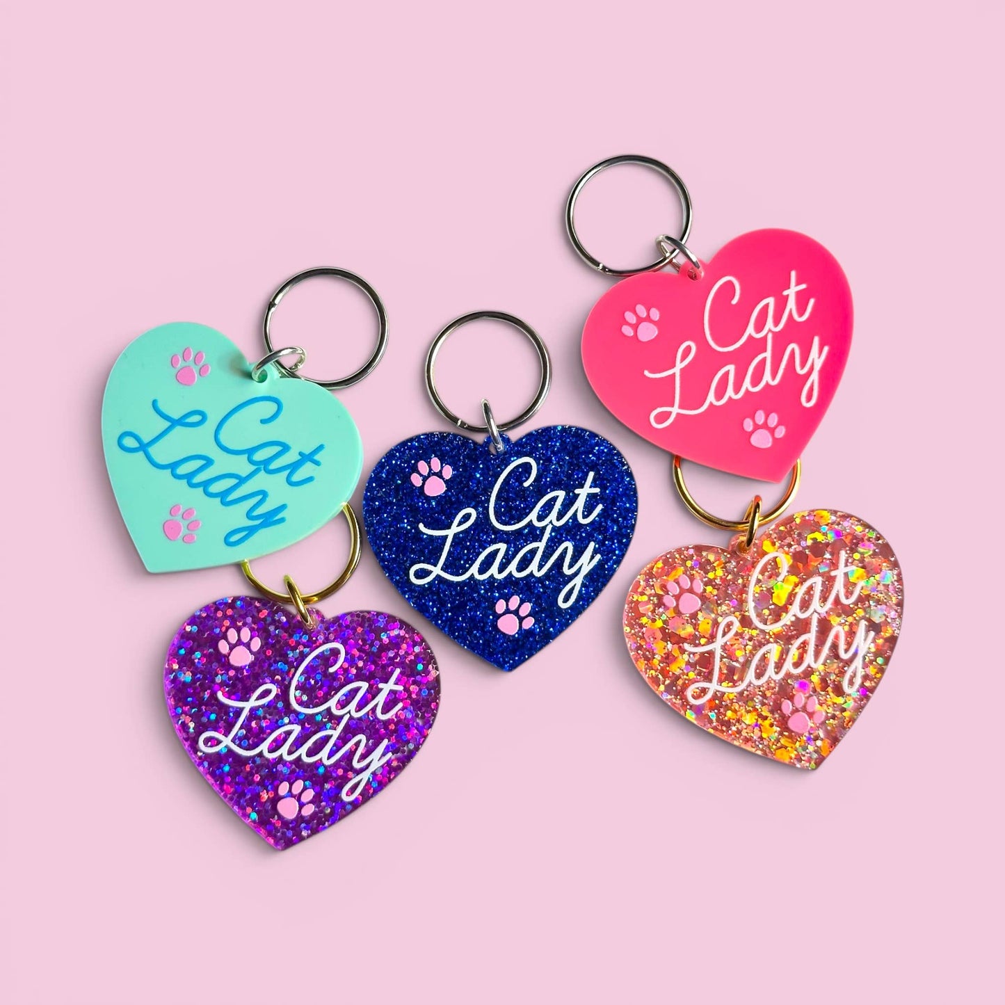 Cat Lady Keychain