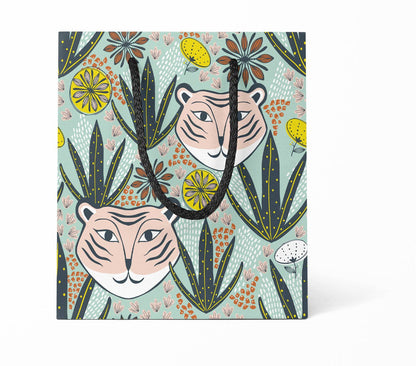 Mod Tiger Medium Gift Bag – Playful Jungle Design
