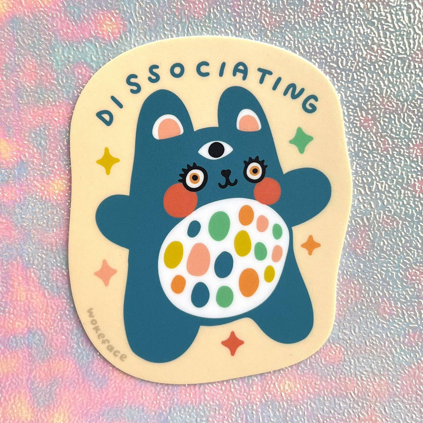 Wokeface - Sticker - Dissociating