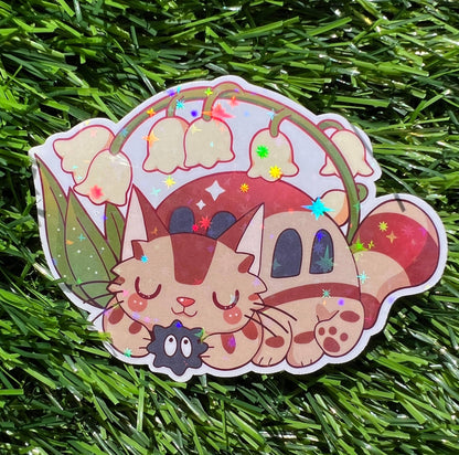 Mothers Of Orion - Spring Ghibli Sticker Cat Bus