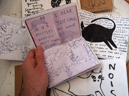 Cats and Music Sketchbook Book