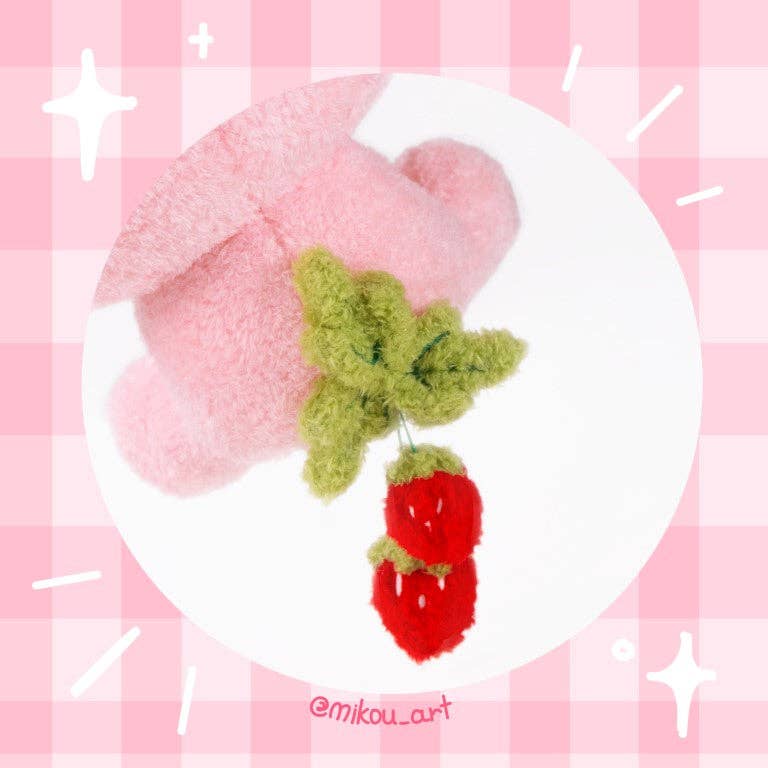 MikouArt - Strawmi – Strawberry Cat Plush Toy