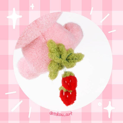 MikouArt - Strawmi – Strawberry Cat Plush Toy