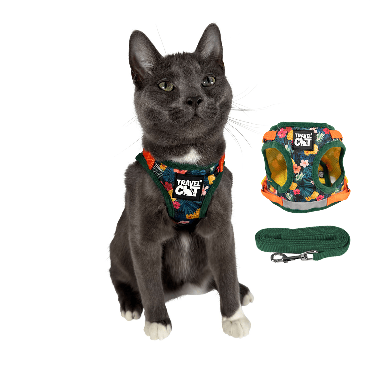 True Adventurer Reflective Cat & Kitten Harness and Leash