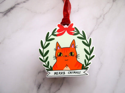 Ginger Cat Christmas Tree Ornament Decoration