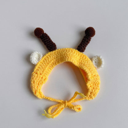 Bumblebee Knit Hat for Cats