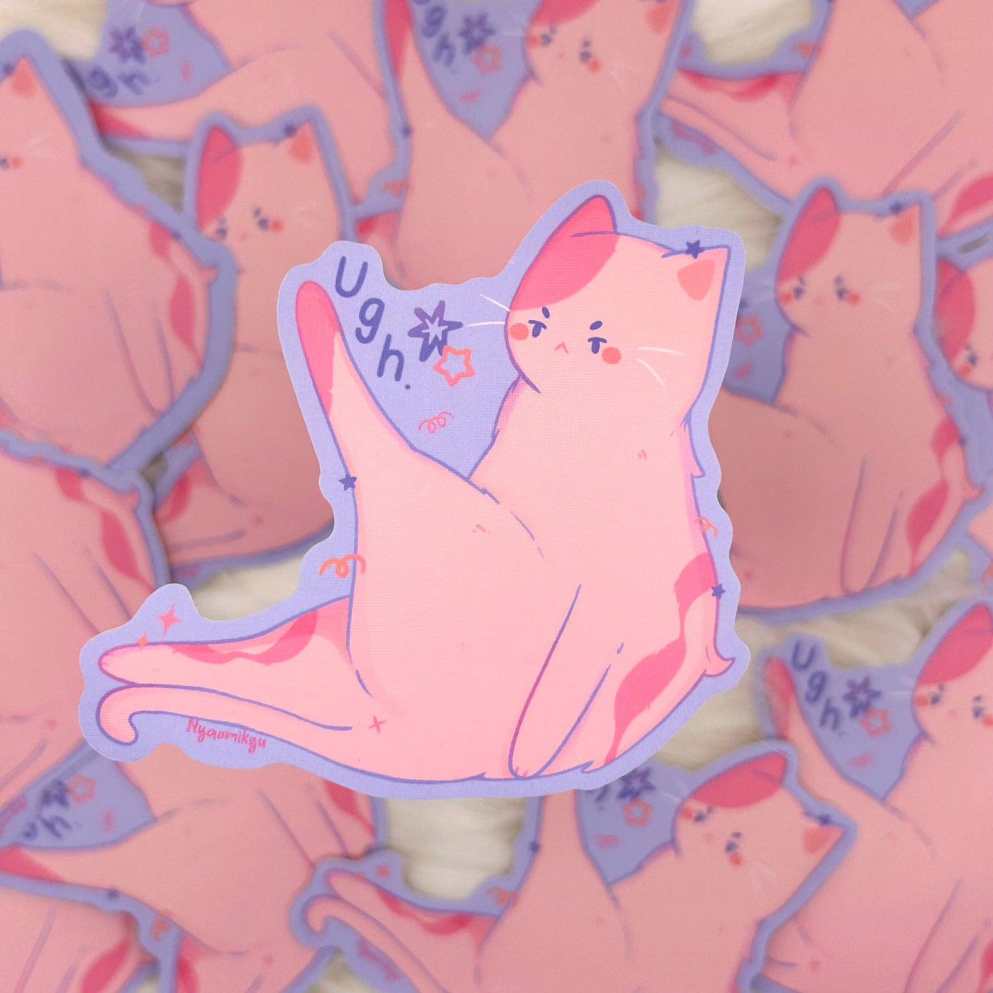 Nyaomikyu - Ugh Cat Sticker