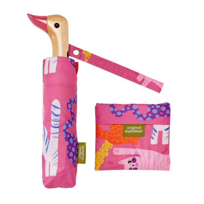 Fuchsia Arty Cats Eco-Friendly Reusable Bag
