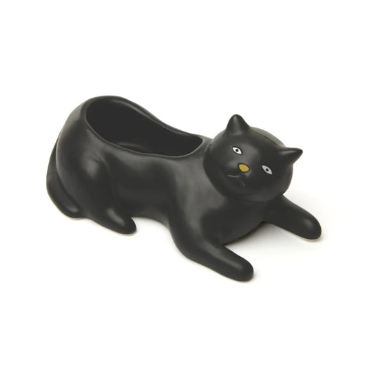 Cosmo the Black Cat Planter