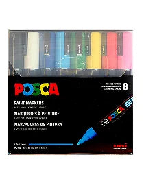 Posca PC-5M, medium, set of 8 colors