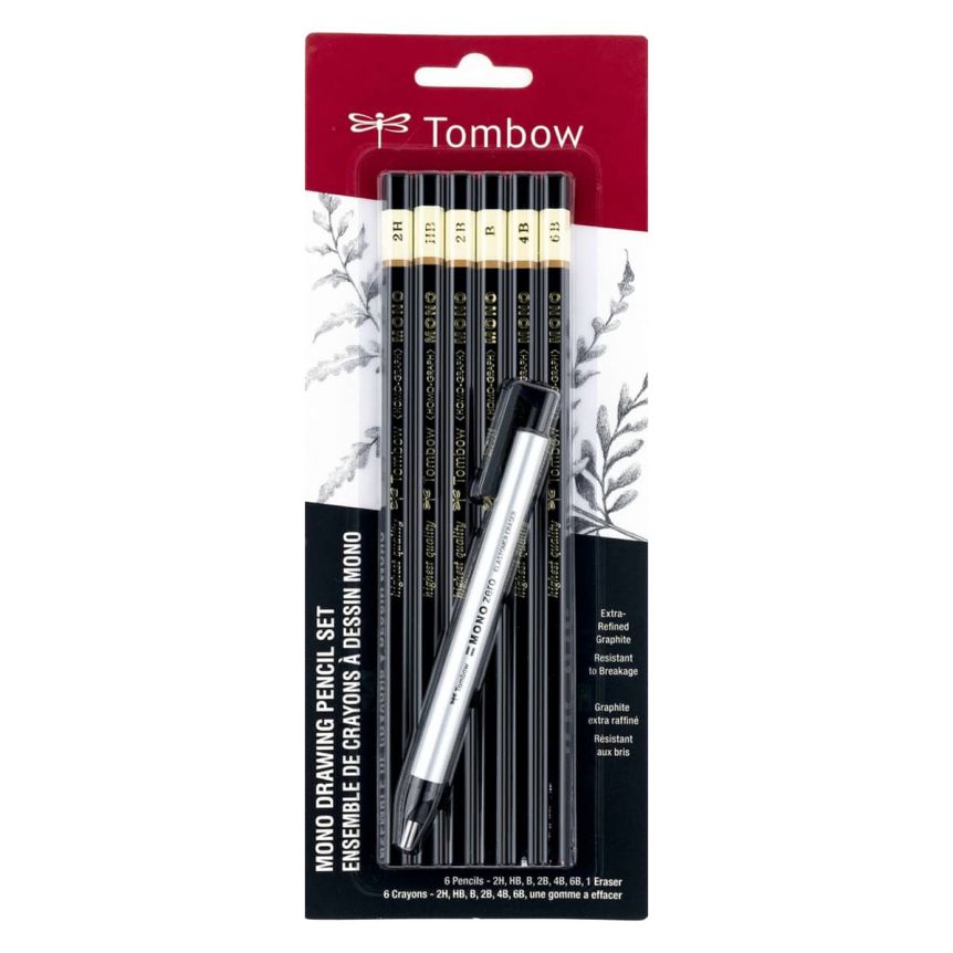 Drawing Pencil Set w/ Precision Eraser