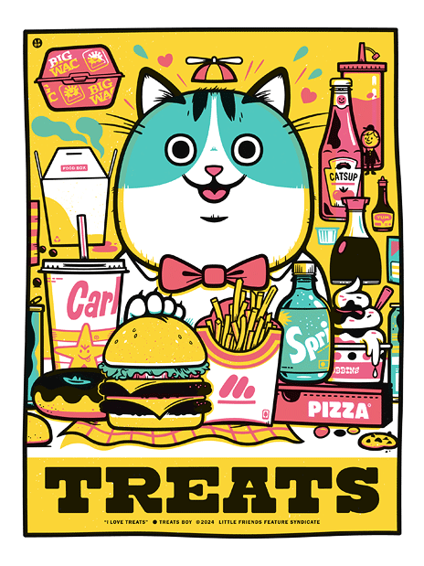 "Treats" LARGE screen print